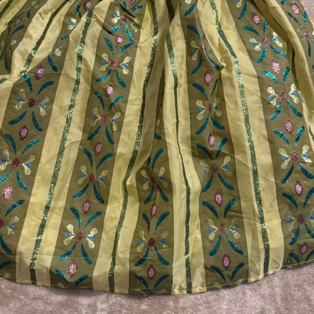 Disney Parks Frozen Princess Anna Coronation Costume Dress Girls Size 5/6
